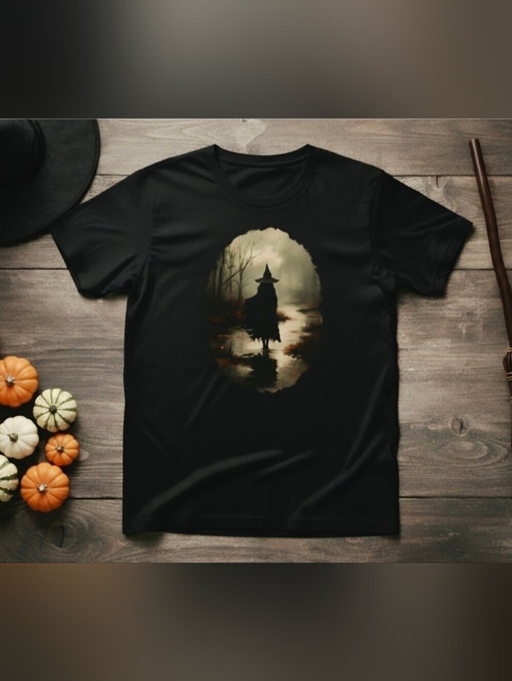 Witchy in the Woods Halloween Tee • Spooky Forest Witch Shirt • Dark Aesthetic